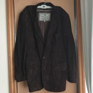 Italian Leather Suede Blazer
